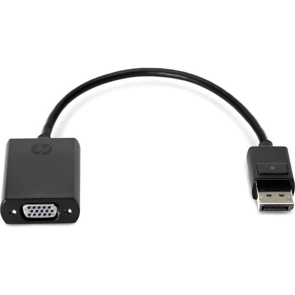 HP DisplayPort/VGA-videokabel - för videoenhet, bärbar dator - First End: 1 x DisplayPort hanljud/video