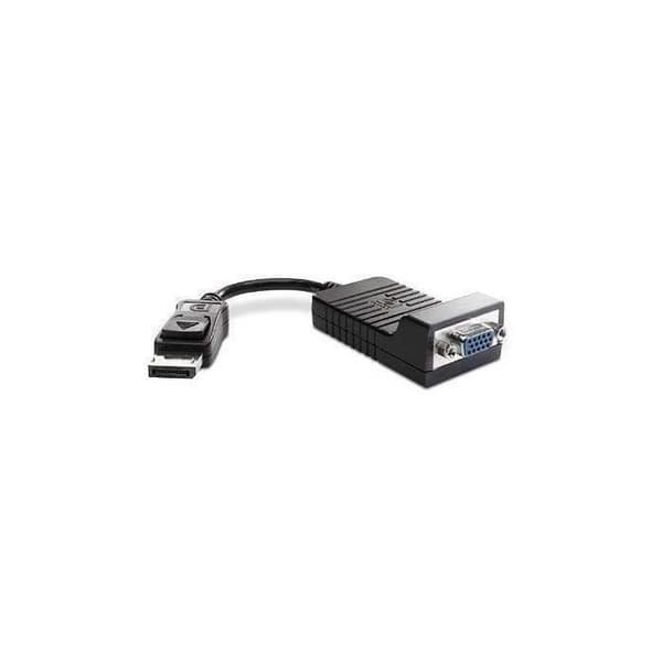 HP DisplayPort/VGA-videokabel - för videoenhet, bärbar dator - First End: 1 x DisplayPort hanljud/video