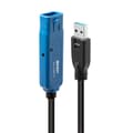 Miniatyrbild 3 av 4: Aktiv USB 3.0 förlängningskabel - Pro - 10m - Plug &amp; Play - Bakåtkompatibel - USB typ A hona anslutning