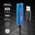 Miniatyrbild 2 av 4: Aktiv USB 3.0 förlängningskabel - Pro - 10m - Plug &amp; Play - Bakåtkompatibel - USB typ A hona anslutning