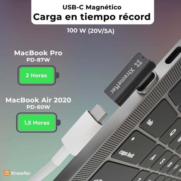XTREMEMAC - Magnetisk USB-C-adapter för USB-C-kabel