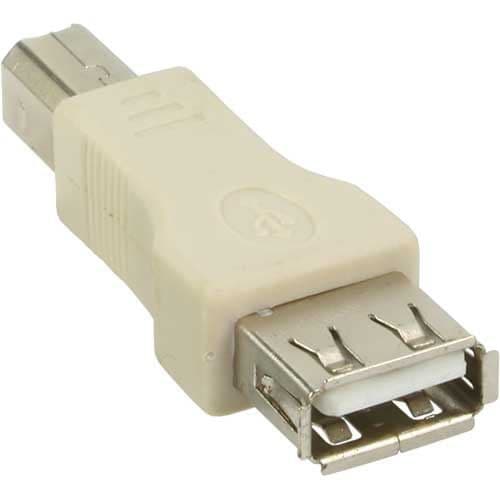 INLINE - USB 2.0-adapteruttag F. A till uttag B