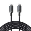 Miniatyrbild 2 av 10: Snabbladdningskabel Baseus Crystal Shine USB-C till USB-C 100W, 1,5m, 20Gb (svart)