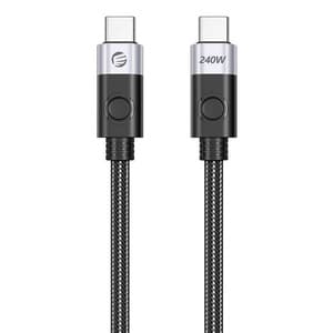 Orico 240W USB-C til USB-C ladekabel, 1 m (svart)