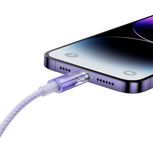 Pikalatauskaapeli Baseus USB-A - Lightning Explorer Series 1m 2.4A (violetti)