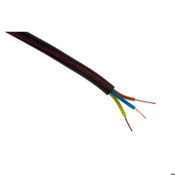 Elkabel U-1000 R2V 3G1,5mm² svart - 10m - Zenitech