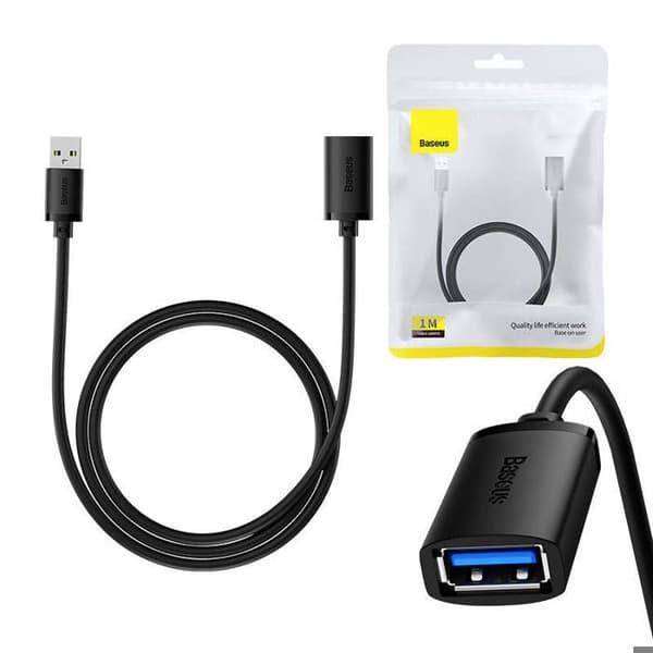 AirJoy seriell förlängningskabel (B00631103111-00) USB hane till USB 3.0 hona, 1 m svart