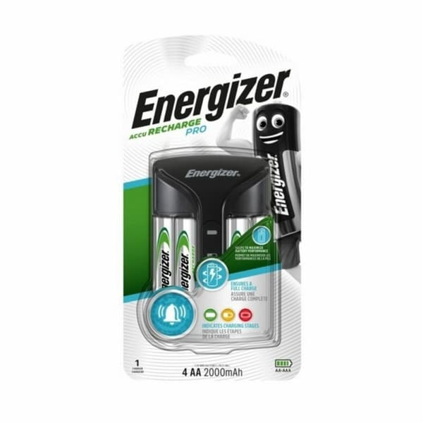 Oplader + genopladelige batterier Energizer Pro Charger
