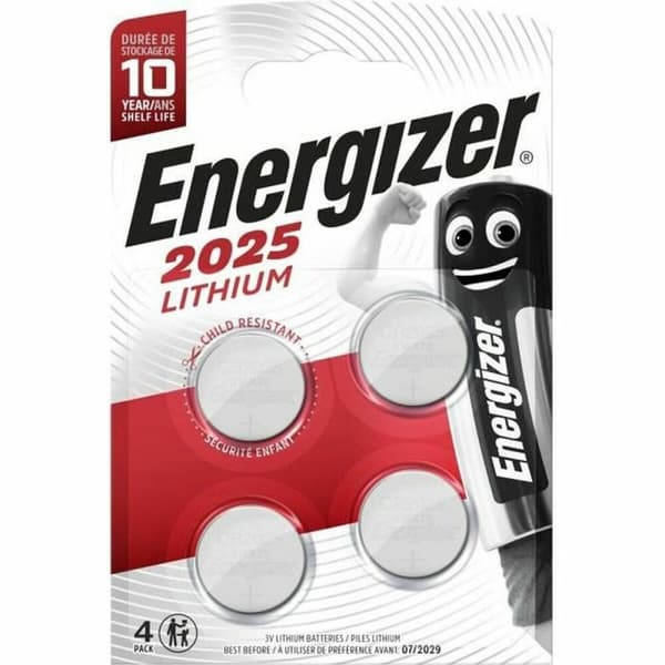Batterier Energizer CR2025 3 V CR2025 (4 enheder)