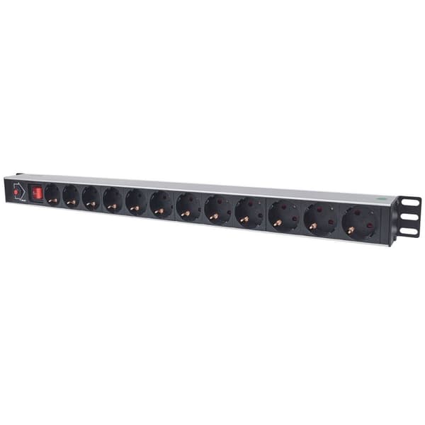 Schuko 27" 12 Way multistikdåse Intellinet 714044 (1,8 m)
