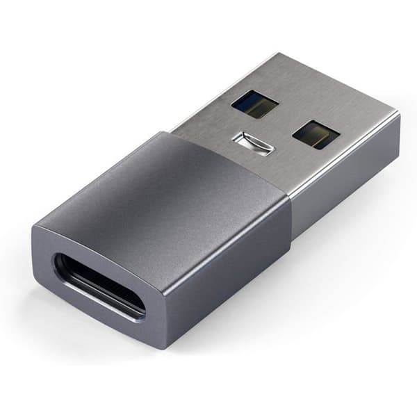 Satechi USB A till USB C Adapter Grå