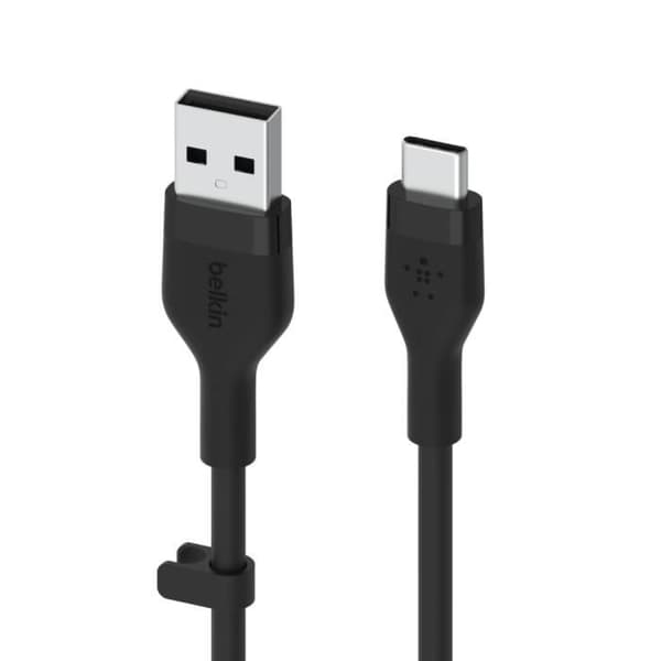 BELKIN FLEX USB-A-USB-C TILL 15W 3M MFI. CERT. SVART CAB008BT3MBK