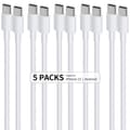 Miniatyrbilde 3 av 8: INF 5-pack CTO C datakabler, 1M PD 60W hurtigladekabler 5-pack