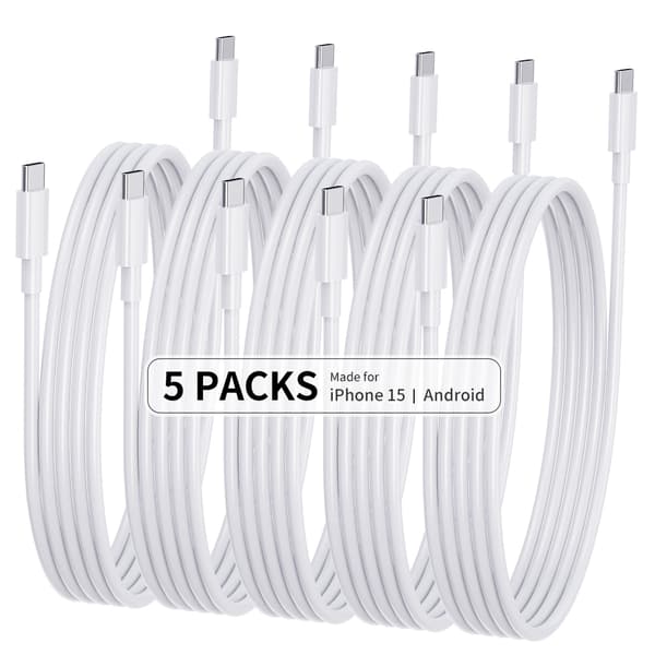 INF 5-pack CTO C datakabler, 1M PD 60W hurtigladekabler 5-pack