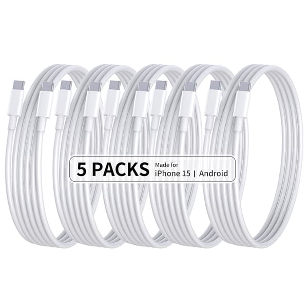 INF 5-pack CTO C datakabler, 1M PD 60W hurtigladekabler 5-pack