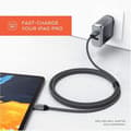 Miniatyrbild 2 av 4: USB C-kabel - SATECHI - ST-TCC2MM - 2 m - Svart, Grå - 100 W effekt
