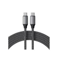 Miniatyrbild 1 av 4: USB C-kabel - SATECHI - ST-TCC2MM - 2 m - Svart, Grå - 100 W effekt