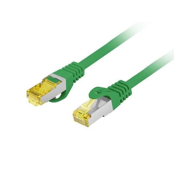 Lanberg Patchcord cat.6a S/FTP LSZH CU 0,5m grön fluke - 5901969437126