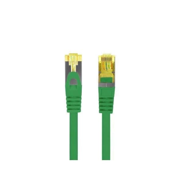 Lanberg Patchcord cat.6a S/FTP LSZH CU 0,5m grön fluke - 5901969437126
