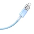 Miniatyrbillede 5 af 11: Hurtig opladningskabel Baseus USB-C til Lightning Explorer Series 2m, 20W (blå)