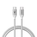 Miniatyrbild 3 av 3: Orico 100W USB-C till USB-C laddningskabel (vit)