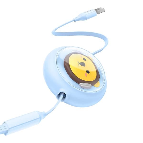 Ladekabel 3w1 Baseus USB til USB-C, USB-M, Lightning 3,5A, 1,1m (blå)