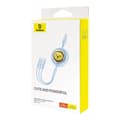 Miniatyrbillede 9 af 10: Ladekabel 3w1 Baseus USB til USB-C, USB-M, Lightning 3,5A, 1,1m (blå)