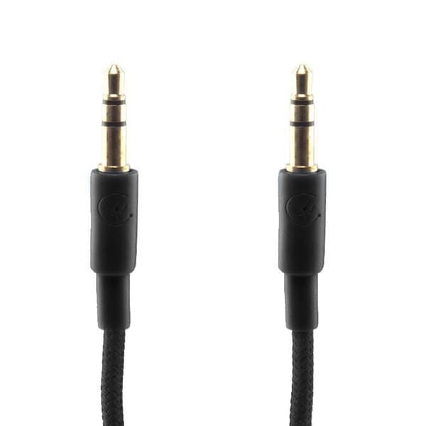 Urbanz INC-35P-P-1-BK Flätad ljudsladd 3,5 mm ljudkabel 1M - Svart