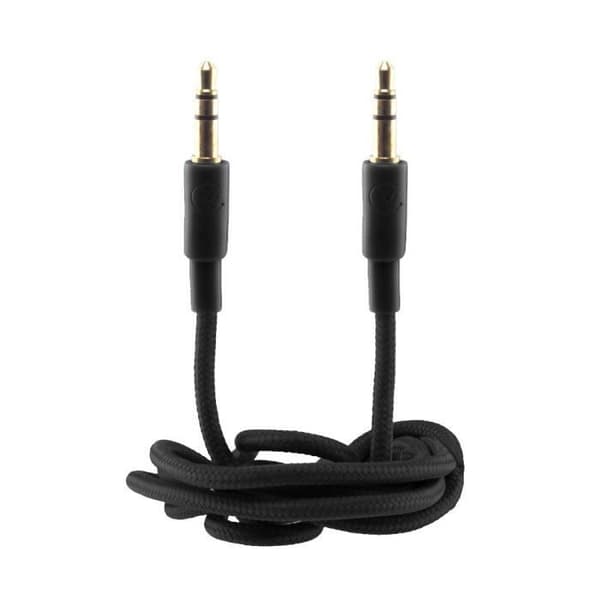 Urbanz INC-35P-P-1-BK Flätad ljudsladd 3,5 mm ljudkabel 1M - Svart
