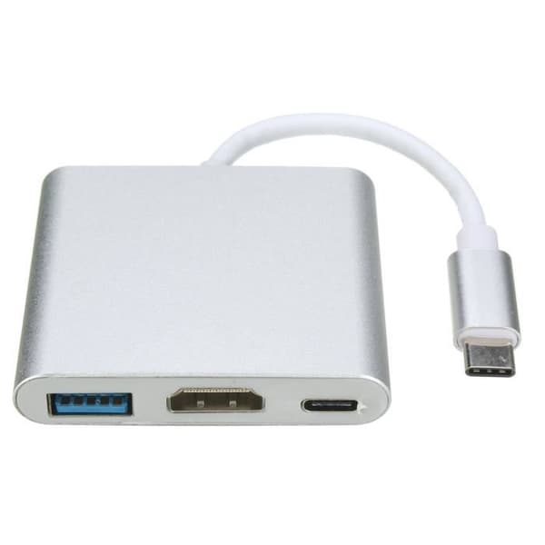 10Gbps USB 3.1 Type-C till 4K HDMI USB 3.0 HUB USB-C laddningsport för MacBook kabeladapter