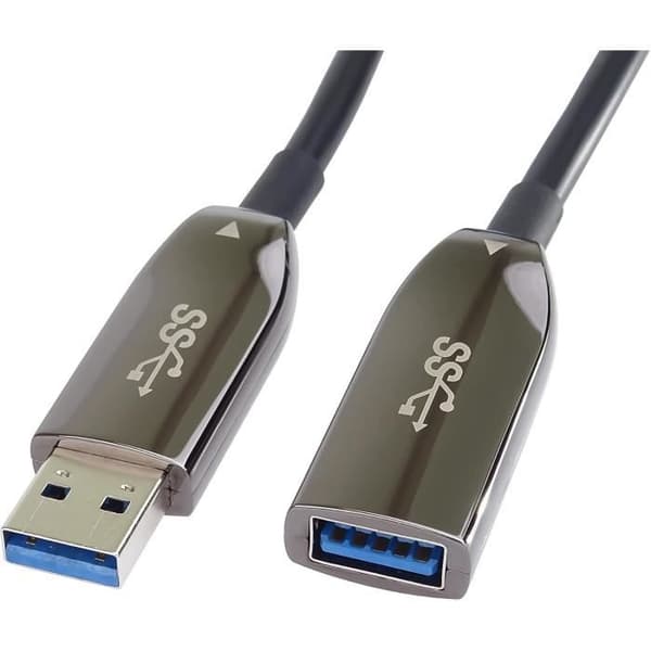 USB 3.0 Förlängningskabel - PremiumCord - AOC - 30 m - SuperSpeed 5 Gbit/s - Glasfiber