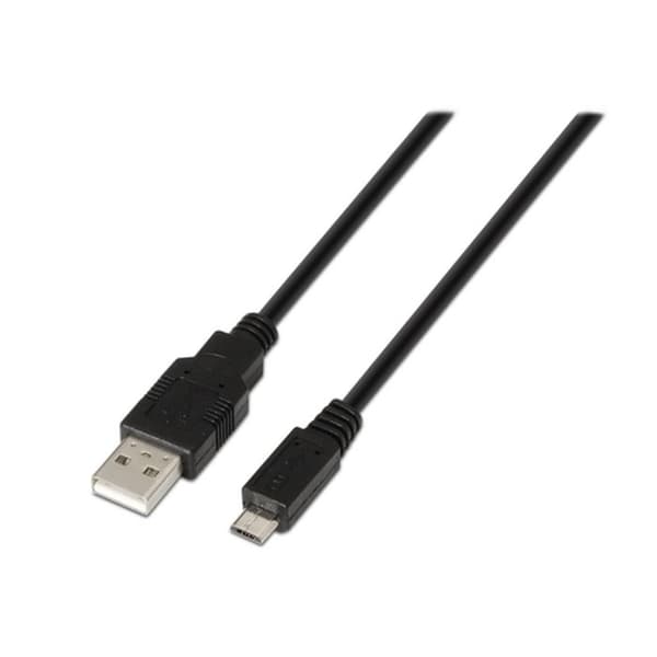 Aisens Kabel Usb 0,8 M Usb 2.0 Usb A Micro-Usb B Svart