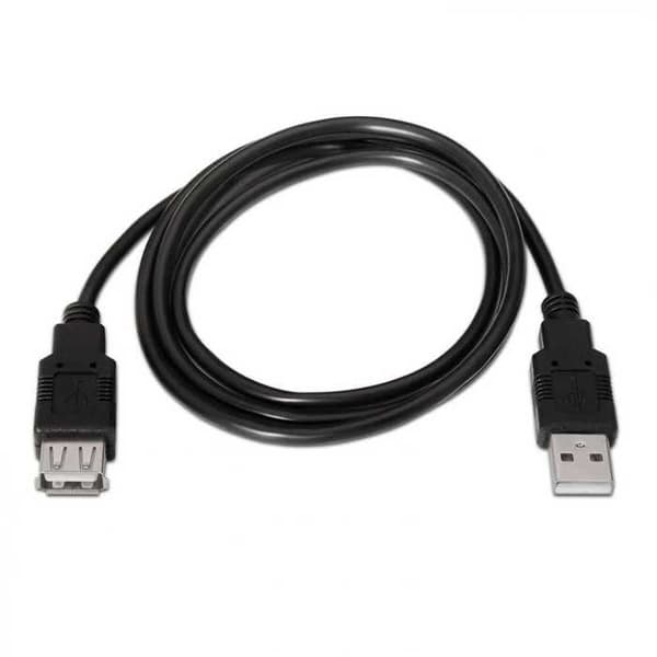 AISENS 1,8 m USB 2.0-förlängningskabel lämplig för konsolspel, digitalkameror, webbkamera, skrivare