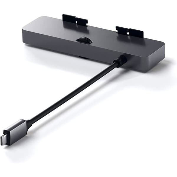 USB-hub - Satechi - Type-C Clamp Hub Pro - 3 x USB 3.0 - 1 x USB-C - Grå aluminium