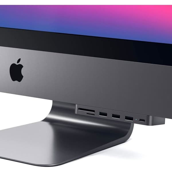 USB-hub - Satechi - Type-C Clamp Hub Pro - 3 x USB 3.0 - 1 x USB-C - Grå aluminium