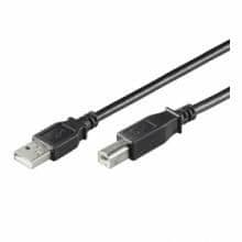 USB AB-datakabel hane-hane, 2.0 Höghastighets, 5.0m