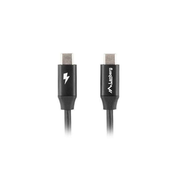 Lanberg KABEL USB 2.0 USB-C M/M 1M QC 4.0 - CA-CMCM-40CU-0010-BK