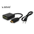 Miniatyrbild 1 av 2: Elmak Adapter CL23 HDMI-VGA SAVIO - 5901986040026