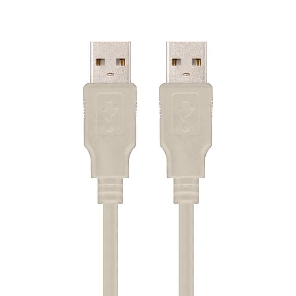 Nanokabel 10.01.0304, 3 m, USB A, USB A, 2.0, Beige
