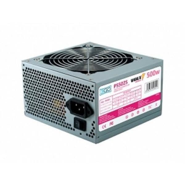 3GO Strömförsörjning 500W fläkt 12 cm Rostfritt stål