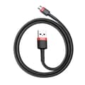 Miniatyrbild 4 av 6: Baseus Cafule USB-A micro B M/M-kabel - svart/röd - 2 m