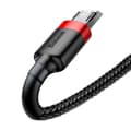 Miniatyrbild 5 av 6: Baseus Cafule USB-A micro B M/M-kabel - svart/röd - 2 m