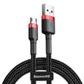 Miniatyrbild 1 av 6: Baseus Cafule USB-A micro B M/M-kabel - svart/röd - 2 m