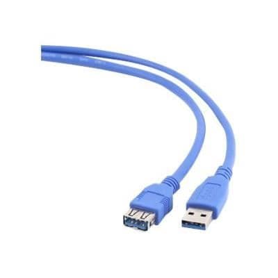 USB 3.0 A M/F förlängningskabel - Blå - 3 m