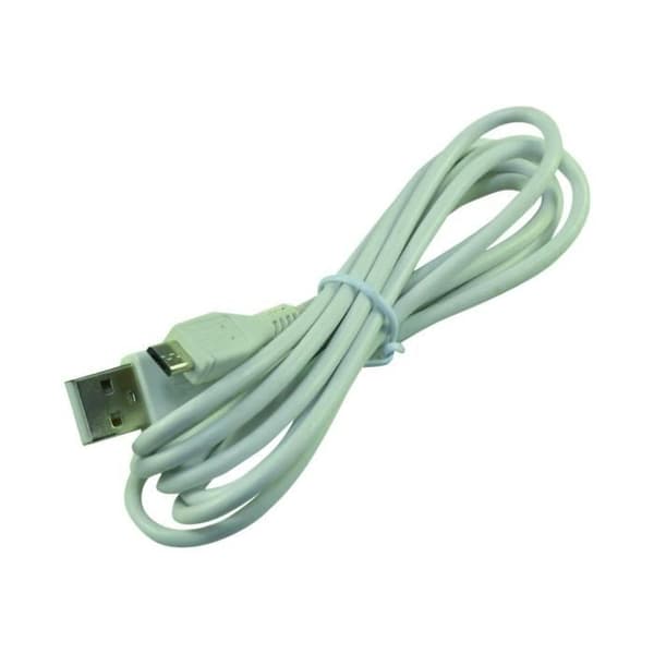 Duracell USB-kabel Micro-USB Typ B (M) till USB (M) 2 m vit