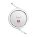 Miniatyrbilde 1 av 8: Baseus USB-C til USB-C 100W ladekabel (hvit) Bayern Edition