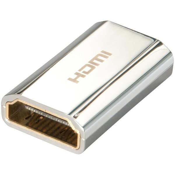 HDMI-adapter - LINDY - CROMO® - Dubbel honkontakt - Grå - Överför video och ljud