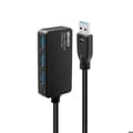 Miniatyrbild 3 av 3: Aktiv USB 3.0 förlängning - Pro - 10m - Hub med 4 portar - Svart - Ansluter upp till 4 enheter