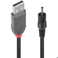 Miniatyrbild 1 av 2: USB-adapterkabel - Ej specificerat - 0,7/2,3mm - 1,5m - Strömförsörjning till externa hårddiskar - Svart