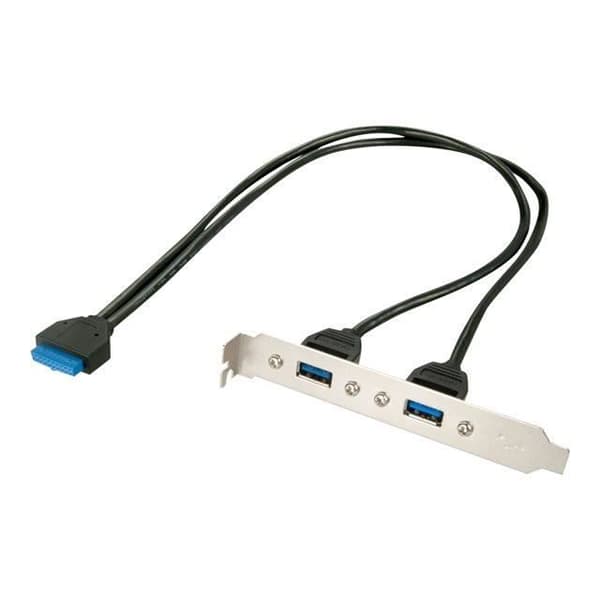 USB-adapter - Lindy - 33096 - 2 x USB 3.0 Typ A - Svart - 10 års garanti